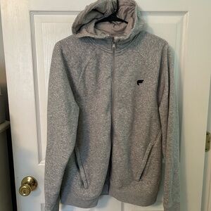 Fabletics Heather Gray The Go To Full-zip hoodie
